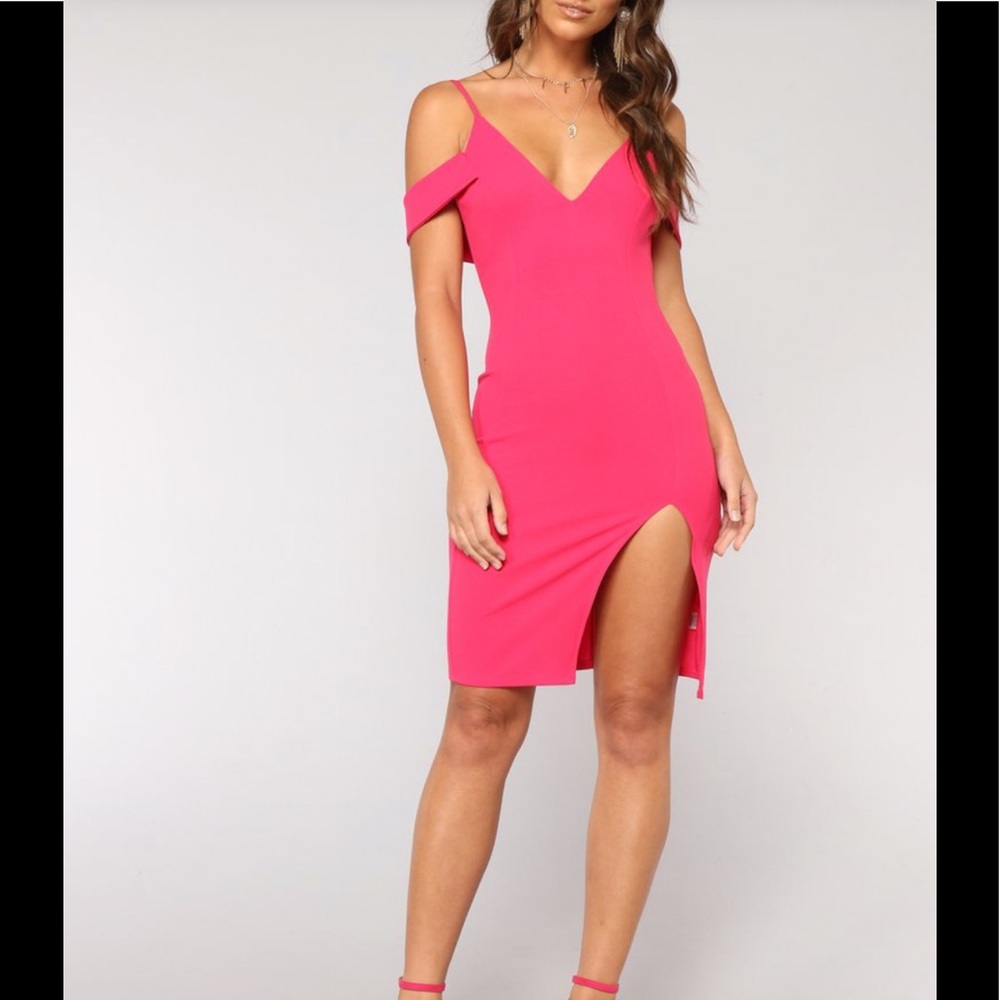 Fashion Nova Sweetest Downfall Pink Dress